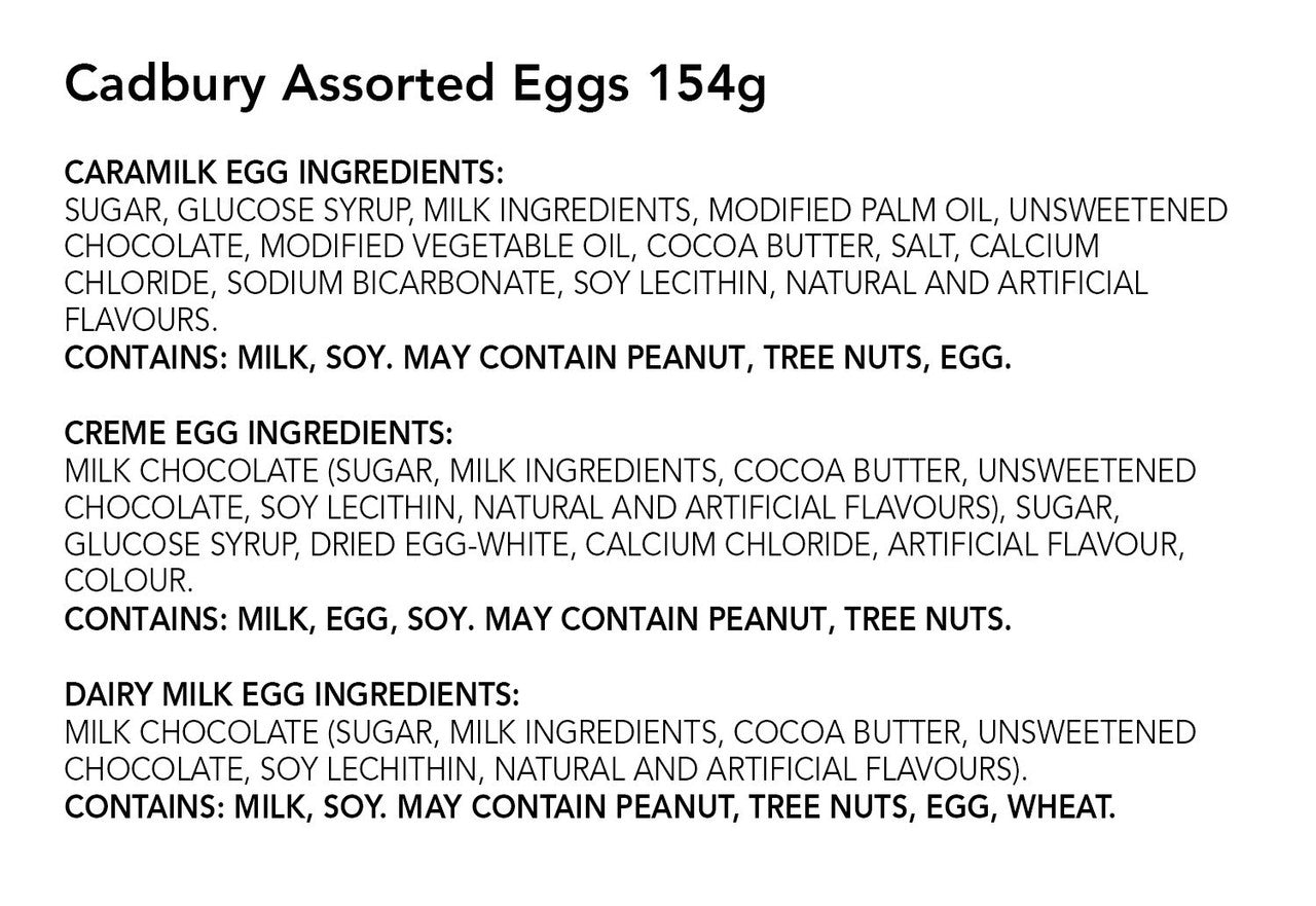 Cadbury Mini Assorted Creme Easter Eggs 154g/5.4oz. (Imported from Canada)